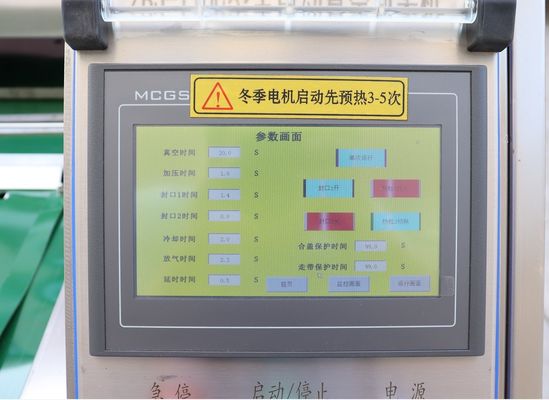 Voedselverpakkingsmachine met 1125x440x100 mm kamergrootte en 1000 mm afdichtingslengte