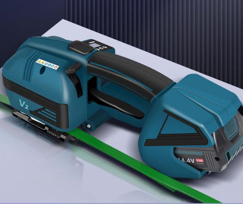 V2 elektrische bandenmachine met oplaadbare batterij voor semi-automatische kartonverpakking
