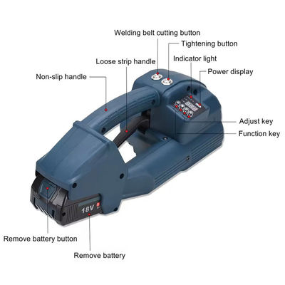 Q1 Handheld semi-automatisch warm lassen batterij elektrisch aangedreven banden gereedschap voor PP PET band