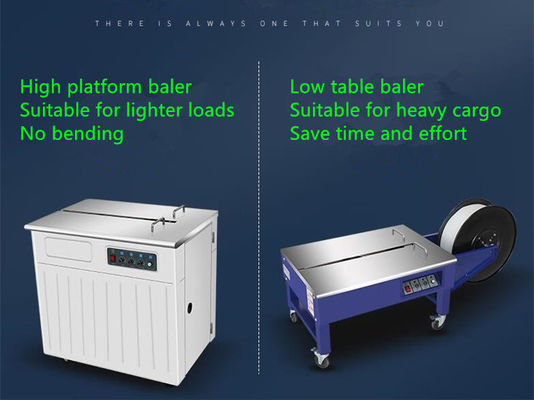 Halfautomatische bandmachine voor het verpakken van PP-banden en kartonnen papier