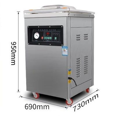 Halfautomatische dubbelkamera-vat-mozzarella-margarine-vacuümverpakkingsmachine voor zakken