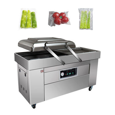 Halfautomatische commerciële dubbele kamer vacuümverpakker voor hele kip en kalkoen