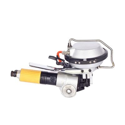 Na-service Online ondersteuning 16 mm/19 mm Air Pneumatic Power Operated Steel Strap Packing Strapping Tool Zilver