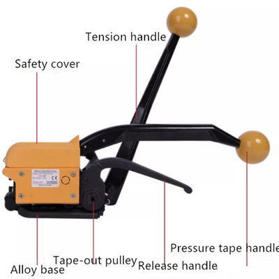 Handleiding A333 Steel Strapping Tool voor Strapping Breedte 1/2 &quot;-3/4&quot; Stalen Riemen Zonder Metalen Buckle