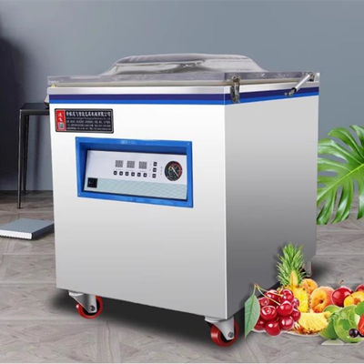 Voedselvleesverzegelingsvacuümverpakkingsmachine met 2pc verzegelband en 20m3/h pompvermogen