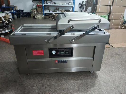500 mm*10 mm Afdichtbandgrootte Dubbelkamer Vacuümdichtmachine voor voedselverpakking en -dichting