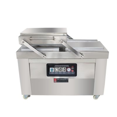 220V/50HZ dubbelkamera verticale vacuümdichtingsmachine voor commerciële voedselverpakkingen
