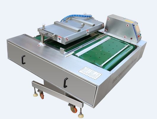 10 mm verzegelbreedte vleesband type vacuüm continu rollende verpakkingsmachine