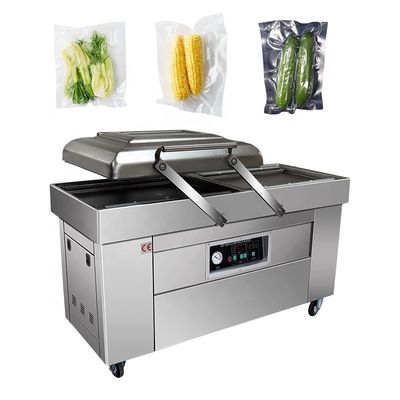 900W 220V dubbelkamers vlees vacuümverzegel voor industriële voedselverpakkingsmachine