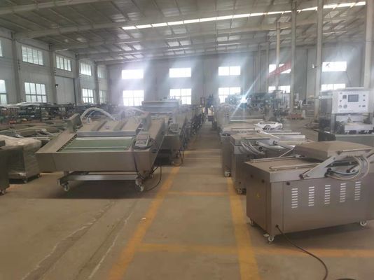 Continu belt type roll vacuümverpakkingsmachine voor gedroogde garnalen en gerookte zalm