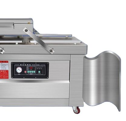 Voedselvacuümverpakkingsmachine met dubbele platbedkamer en 400mmx10mm afdichtband