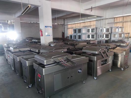 Commerciële dubbele kamer vacuümverzegelmachine DZ600 voor het verpakken van poeders, bloemen, suiker en zaden