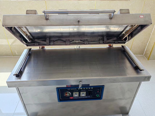 Vacuümverpakkingsmachine voor zeevissen met 400 mm*2pcs verzegelingslengte en pompvermogen van 40m3/h
