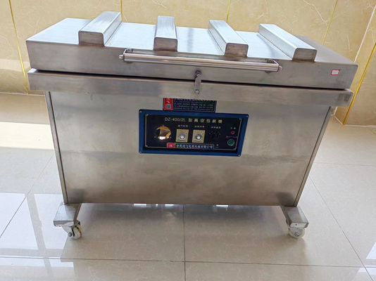 Vacuümverpakkingsmachine voor zeevissen met 400 mm*2pcs verzegelingslengte en pompvermogen van 40m3/h