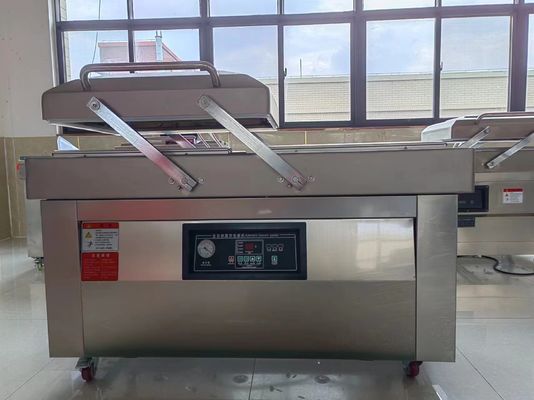 Halfautomatische commerciële dubbelkamer vacuümverzegelingsmachine voor plastic verpakkingsmateriaal