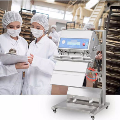 Voedselvacuümdichtingsmachine met pneumatisch verticaal ontwerp Dichtingsbreedte 10 mm 85 KG