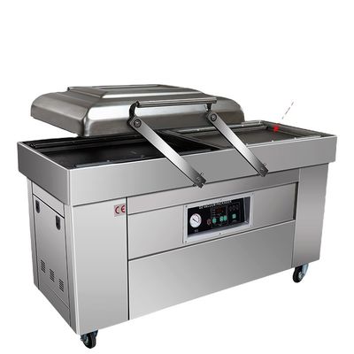 Dubbele kamer vacuümverpakkingsmachine voor Sauerkraut vlees vis datums 1070 * 540 * 970mm Grootte