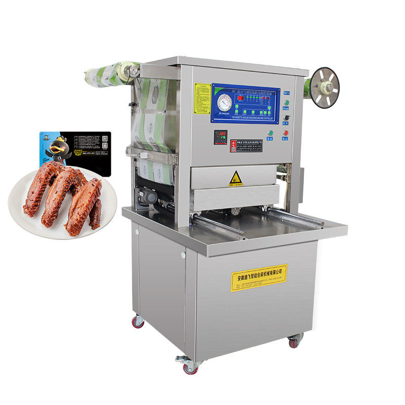 Elektrisch aangedreven vacuümdichtingsmachine met bak voor winkels voor voedingsmiddelen en dranken