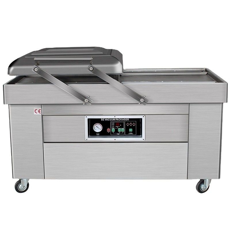 Elektrische dubbelkamera vacuümverpakkingsmachine voor fastfood in machineshops
