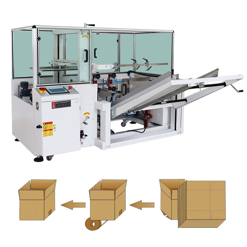 18pcs/min Maximale snelheid Volledig automatische zak verpakkingsband doos behuizing karton erector machine
