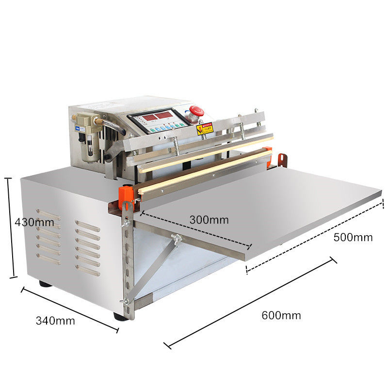 Gebruikelijke DZ-600W externe spuitstuk vacuümverzegelingsmachine voor visvlees voedselverpakking
