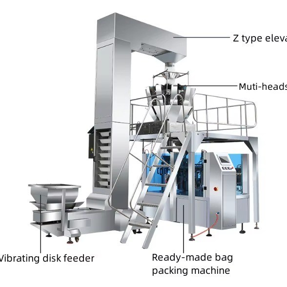 Verpakkingsmateriaal van kunststof Gebruikt snelheidspakketverpakkingsmachine voor noten en zaden