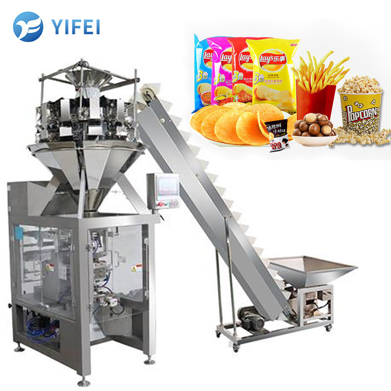 Automatisch wegen 100g snack snoep verticale verpakkingsmachine voor precieze zak verpakking