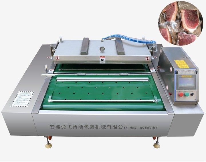 Continu belt type vacuümverzegelmachine voor pluimveevlees in machinewerkstations