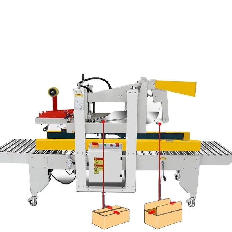 Volledig automatische klappen vouwverzegelingslijmband kartonnen verzegelmachine voor papierverpakkingen