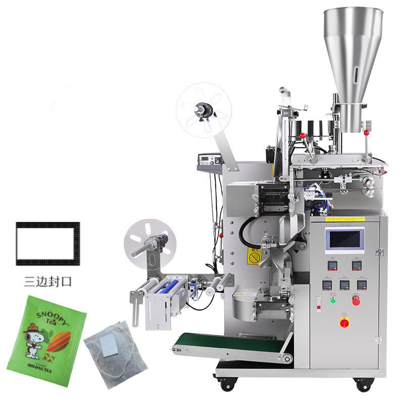 L1805*W731*H2065mm Dubbele theeverpakkingsmachine voor korrelpoeder en filterpapier
