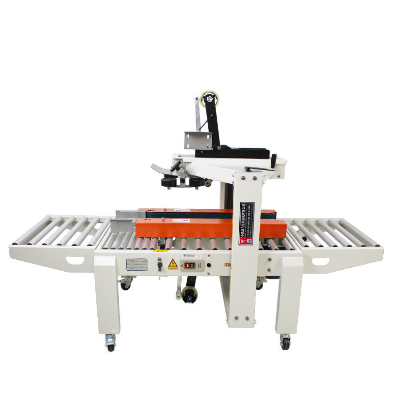 Compacte en duurzame semi-automatische hoek zijrand kartonnen doos taping afdichting machine