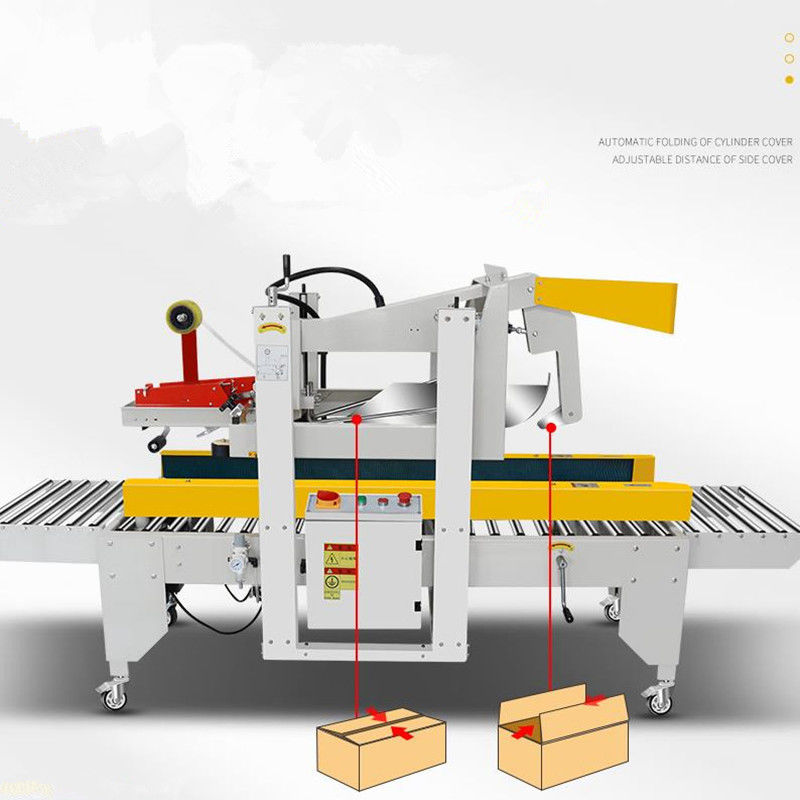400W semi-automatische flap folder box carton case sealing machine met links-rechts aandrijving