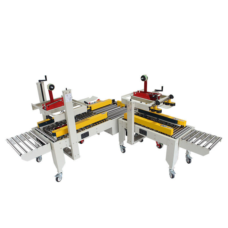 FXJ-4030S half-automatische kruisdichtingsmachine kartonnen doosdoos afdichtingsbanddichtingsmachine met beide uiteinden roltafel