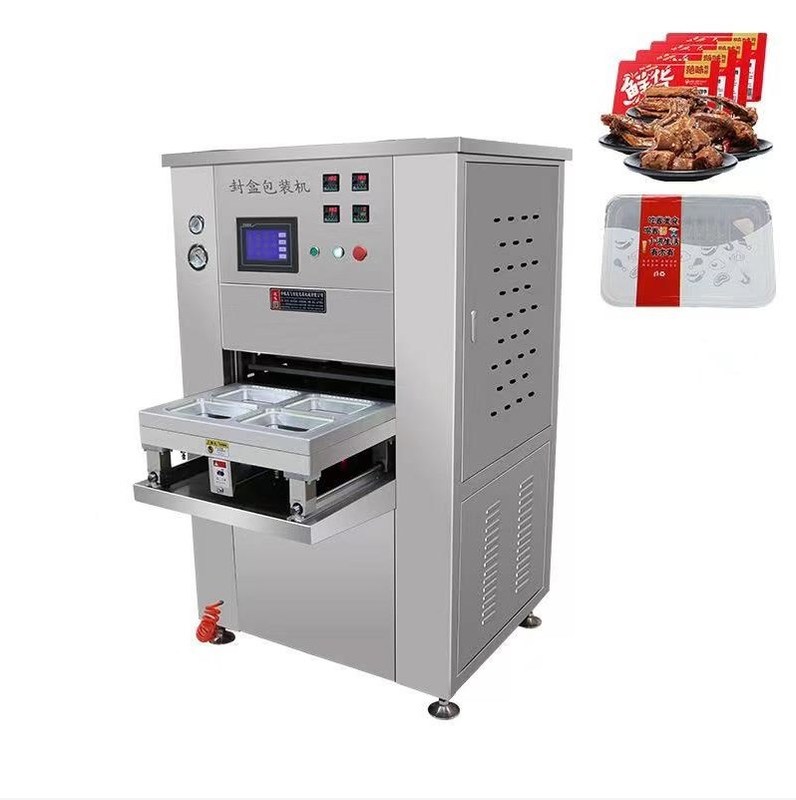 Verpakkingstype zakken Automatische vacuümverzegel voor voedsel Verpakking van maaltijden in lunchdoos