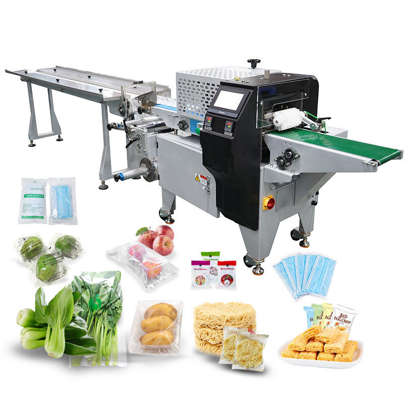 220V automatische kussenspakmachine voor bar schoonheid zeep bestek katoen rollen Power Line