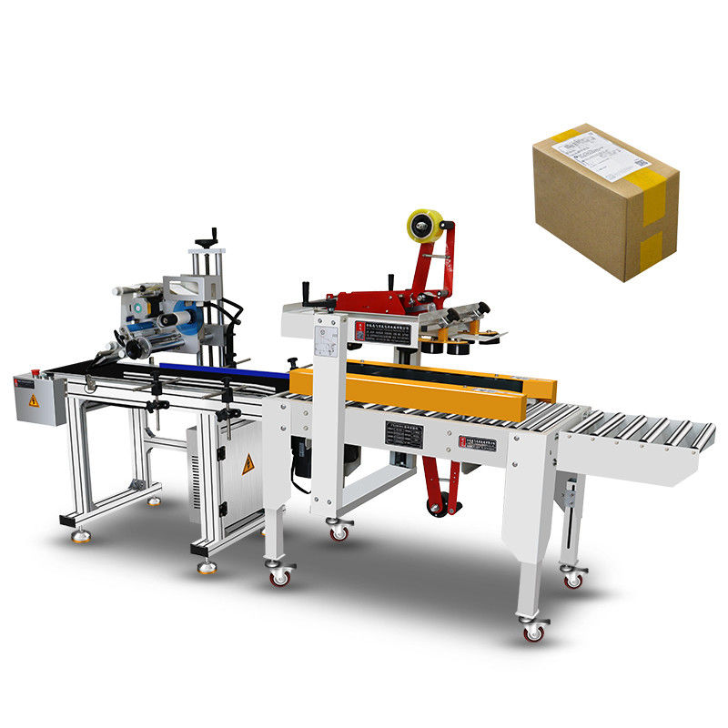 82 kg Automatische verticale etiketteringsmachine voor het afdichten en etiketteren van kartonnen dozen