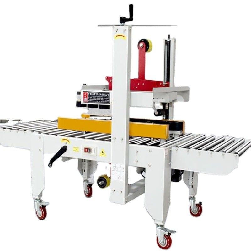 1830*670*1230mm half-automatische linker- en rechter aandrijving Gordel kartonband afdichtmachine