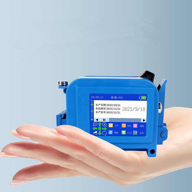 Draagbare mini-handheld inkjetprinter voor het afdrukken van grafische etiketten