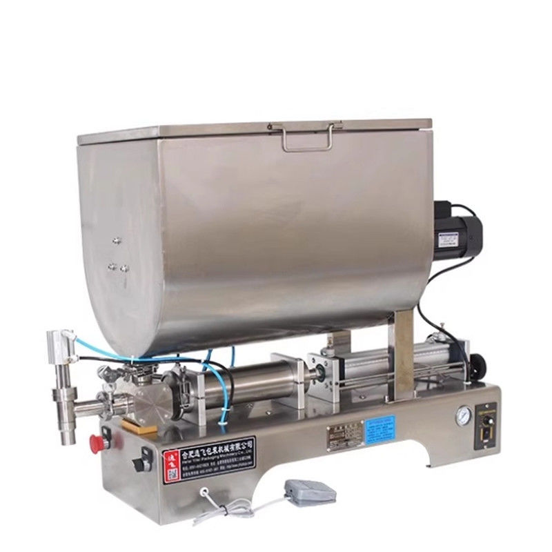 1100*480*800 mm horizontale pneumatische vulmachine voor 304 roestvrijstalen saus