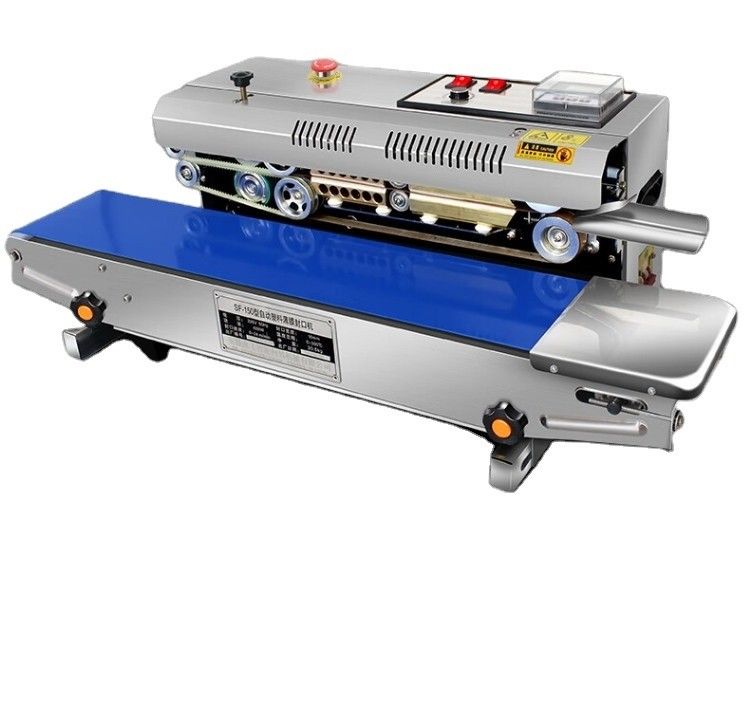 620W elektrisch aangedreven type SF-150 horizontale/verticale continue zakbandverzegelmachine