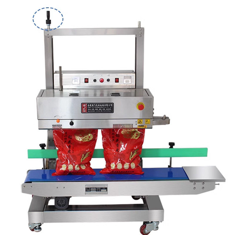 Vervoerbelasting 20 kg continue automatische verticale bandverzegeling voor opstaande zakzakken