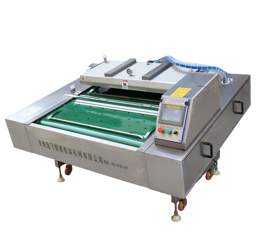 Gordel-type continue rollende vacuümverpakkingsmachine voor het industriële afdichten van fruit en vlees
