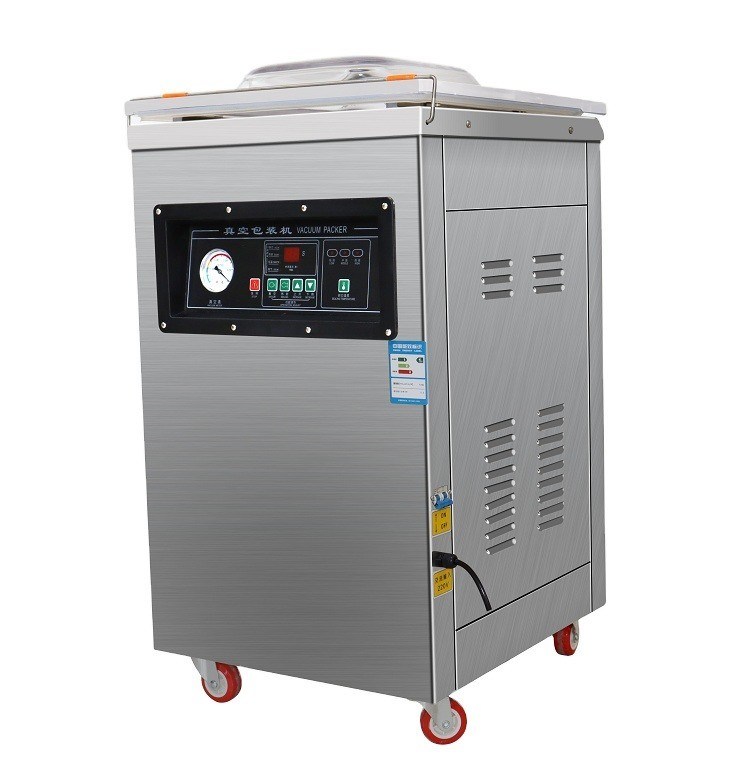 Halfautomatische dubbelkamera-vat-mozzarella-margarine-vacuümverpakkingsmachine voor zakken