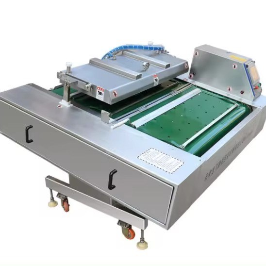 Plastic verpakkingen behoeven voedingsmiddelen Vacuum Sealer met continue roterende rollende riem Type