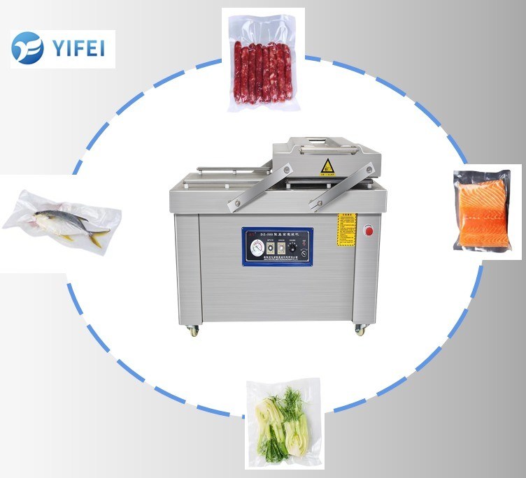 Doppelkamers Vacuümverzegelingsmachine Pompsnelheid 100m3/h Voedselopslag Vacuümverpakkingsmachine