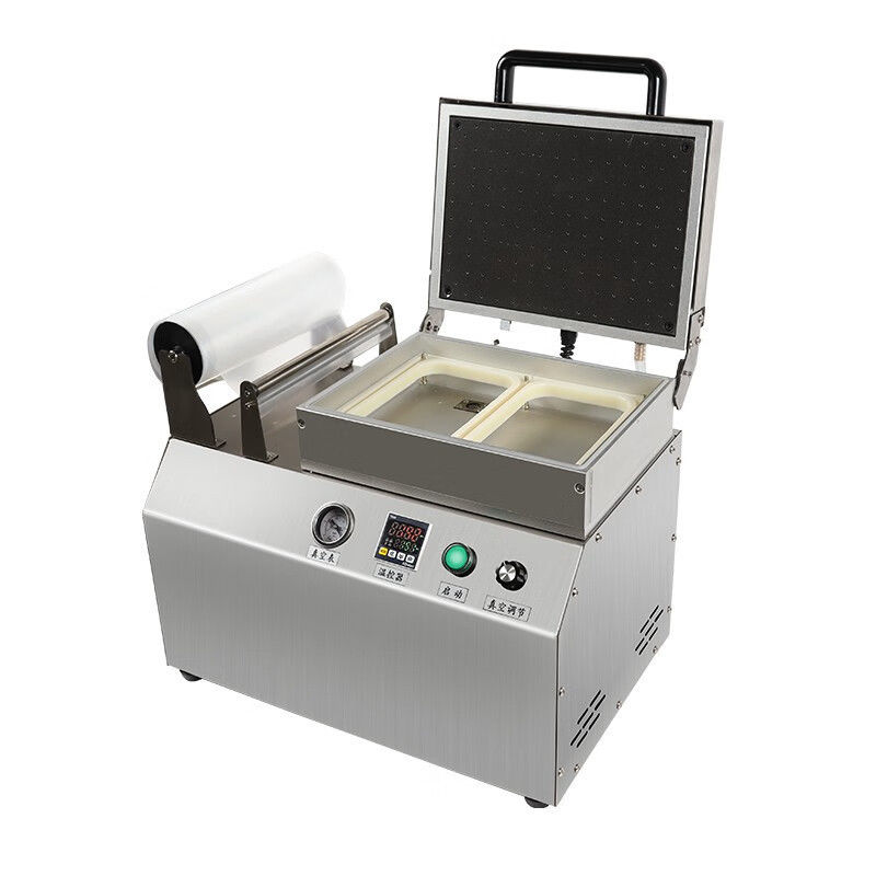 Huis Vissen Vacuüm Huid Pack Machine voor Max 1pc Tray Grootte 260*175*30mm*1pc en verzegeling