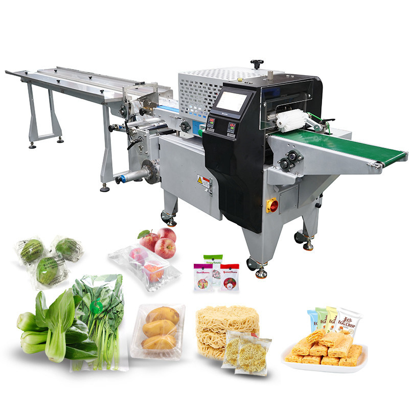High Speed Snack Fruit Date Nut Chocolate Nnaan Bread Fruit Vegetable Candy Pillow Verpakkingsmachine